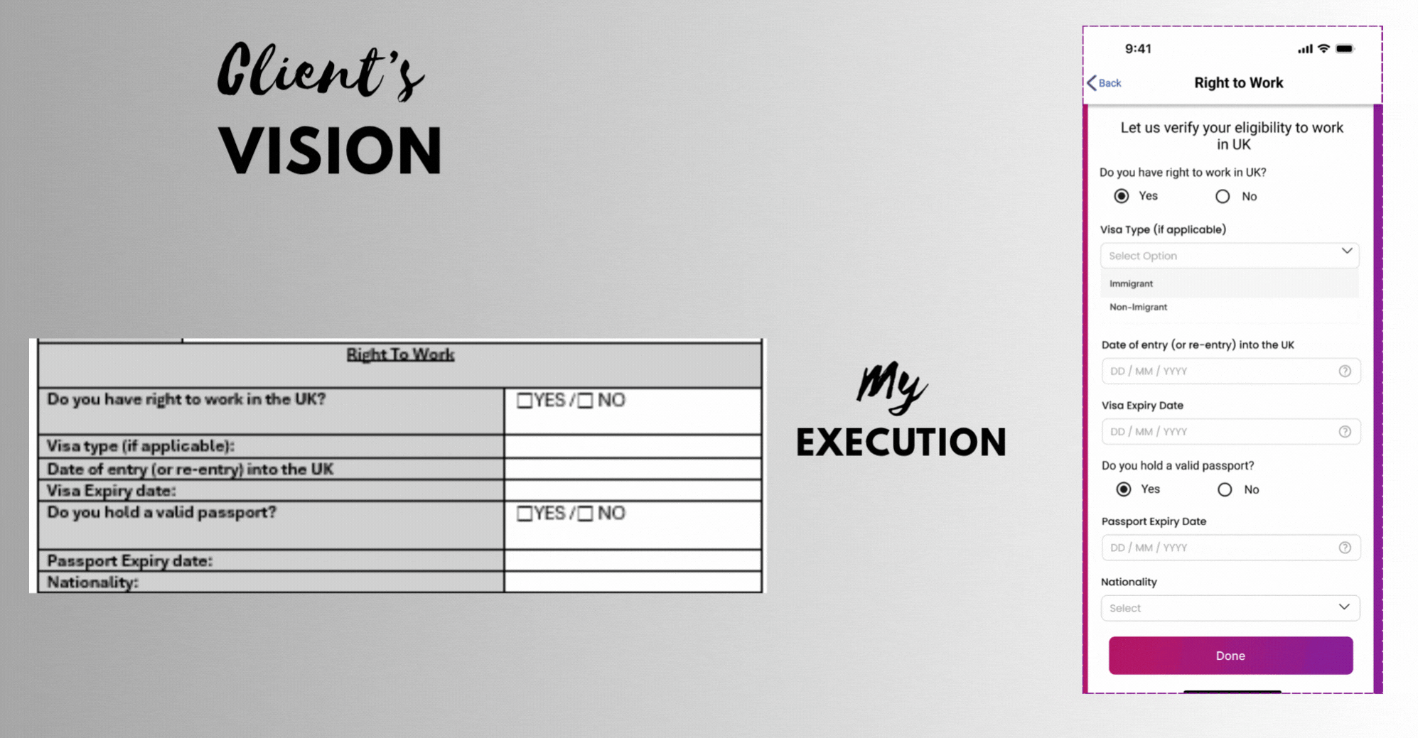 Employment Application Screen 5